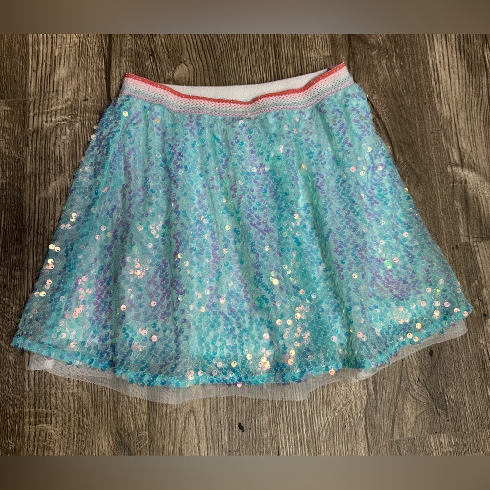 Garanimals Sparkling Aqua Sequin Skirt